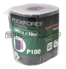 Бумага наждачная P-100 100ммх10м на тканевой основе рулон, RF-FB4100C, ROCKFORCE